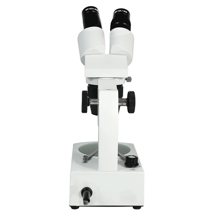 20X/40X Widefield Stereo Microscope, Binocular, Track Stand, Halogen Top and Bottom Light, Bright Field