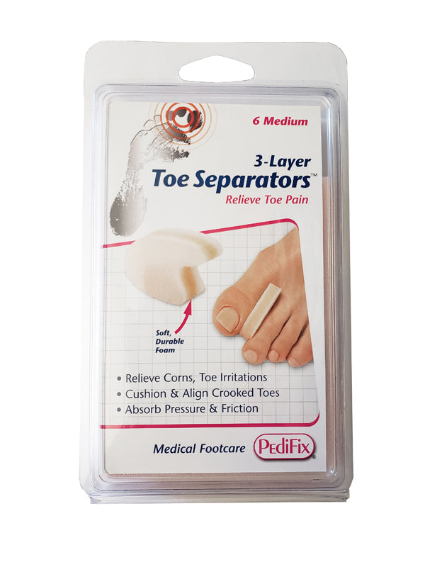3-Layer Foam Toe Separators