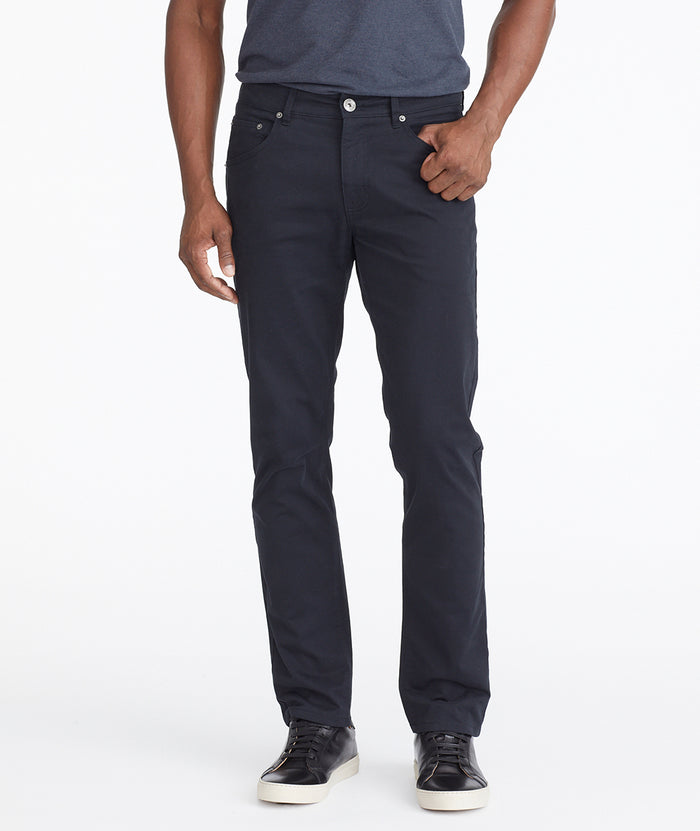 Model wearing a Black 5-Pocket Pants