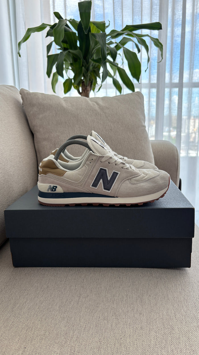 NEW BALANCE 574 GRIS AZUL TURQUIS