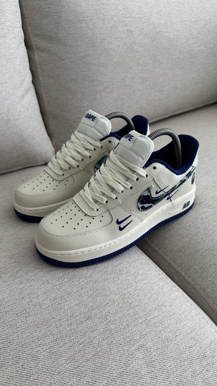 NIKE AF1 BAPE BLANCO AZUL