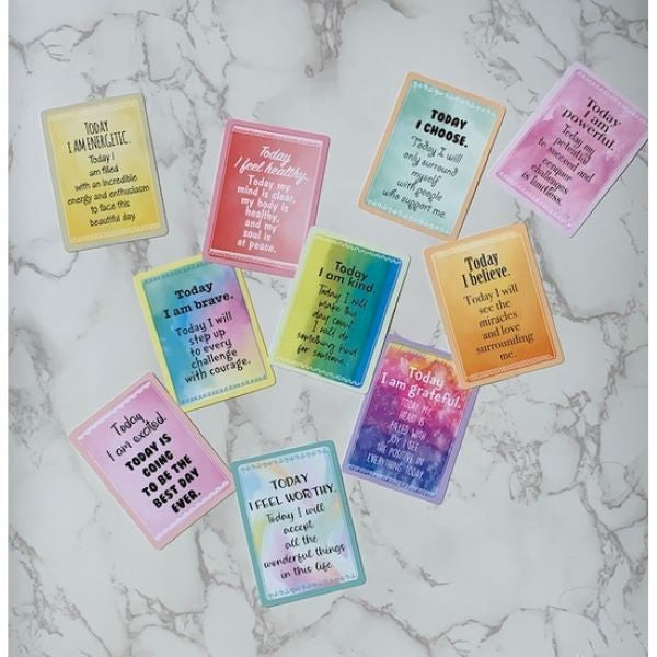 Affirmation Cards (Set A) - 54 Positive, Inspiring Messages To Start Your Day a Better Way!