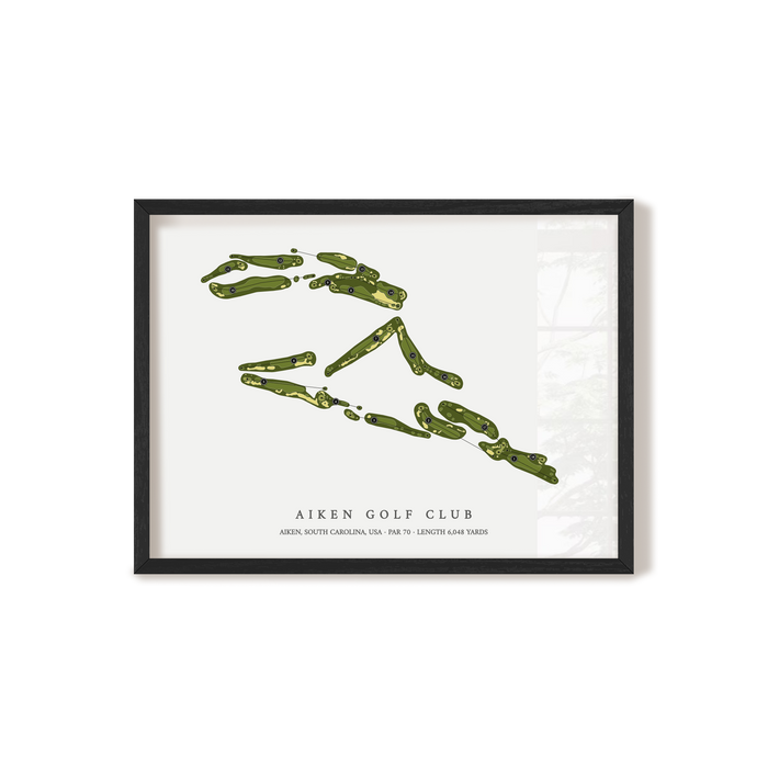 Aiken Golf Club | Golf Course Map | Black+Frame
