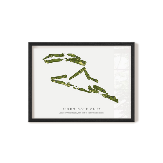 Aiken Golf Club | Golf Course Map | Black+Frame