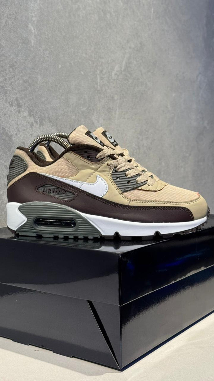 NIKE AIR MAX 90 BEIGE CAFE BLANCO