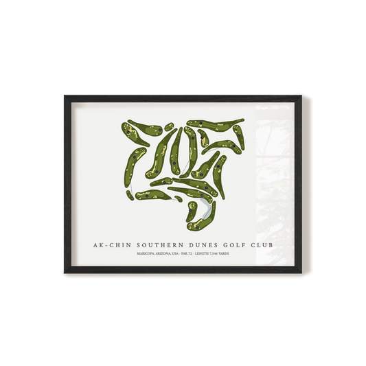Ak-Chin Southern Dunes Golf Club | Golf Course Map | Black+Frame
