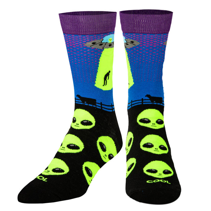 Alien Abduction - Mens Crew Folded - Premium Socks from Cool Socks - Just $12.99! Shop now at Pat's Monograms