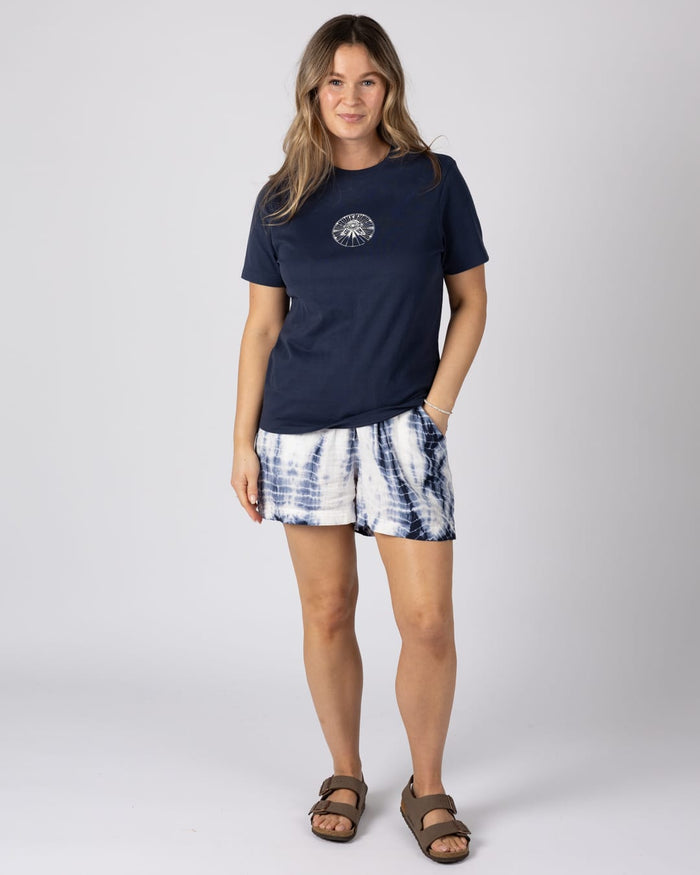 All Seeing Womens Short Sleeve T-Shirt In Dress Blue
