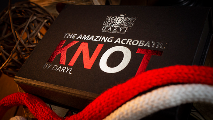Amazing Acrobatic Knot with extra knot - Red and White Version - (Gimmicks and Online Instructions)