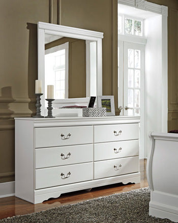 Anarasia B129-36 White Bedroom Mirror