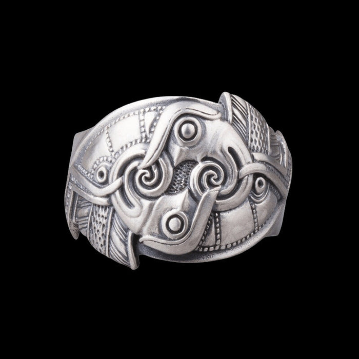 vkngjewelry Bagues Odin's Raven Silver Ring