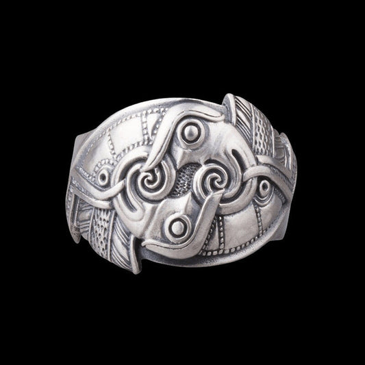 vkngjewelry Bagues Odin's Raven Silver Ring