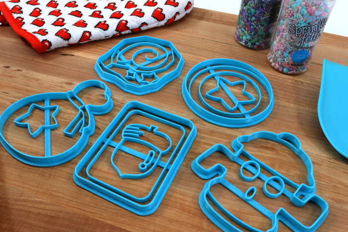 Animal Crossing Items Cookie Cutters - Fossil, Bell Bag, Bell Coin, Gyroid, Recipe Card