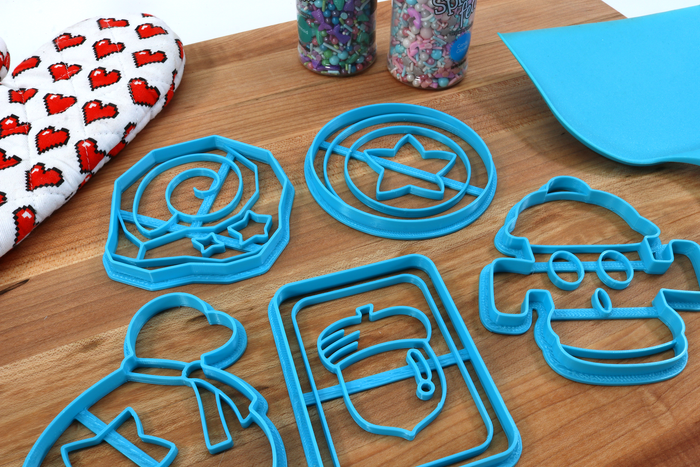 Animal Crossing Items Cookie Cutters - Fossil, Bell Bag, Bell Coin, Gyroid, Recipe Card