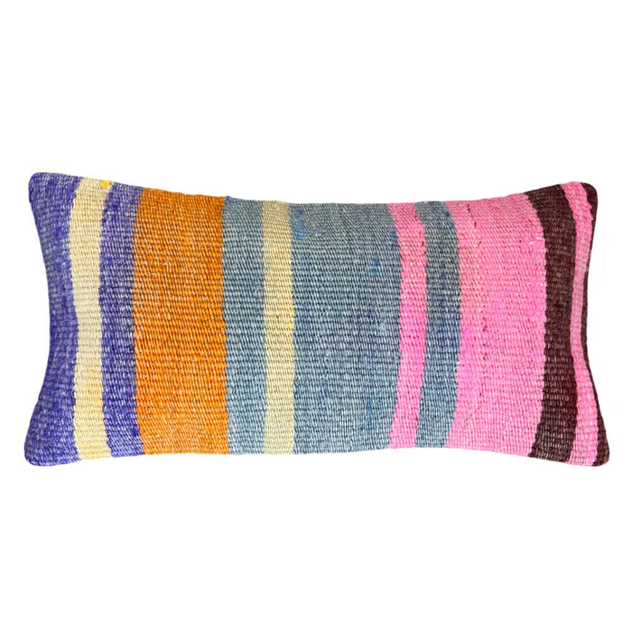 April Lumbar Kilim Pillow (8x16)