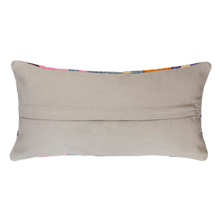 April Lumbar Kilim Pillow (8x16)
