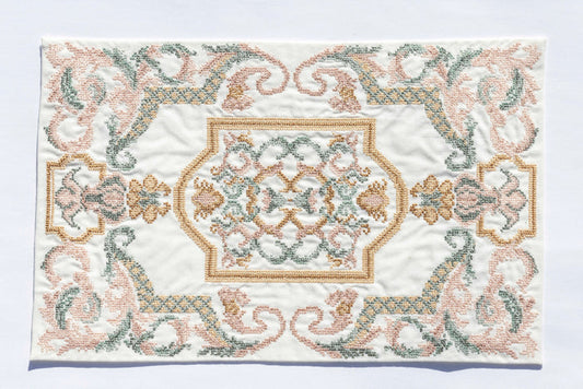 Artisan Janet Patacca Handmade Rug Imperial Peach & Gold