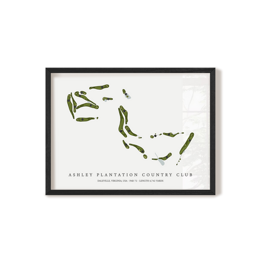 Ashley Plantation Country Club | Golf Course Map | Black+Frame