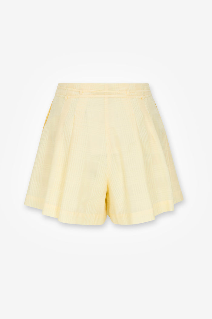 HEVRON Aster Short Tailored Pleated Shorts, product back view
