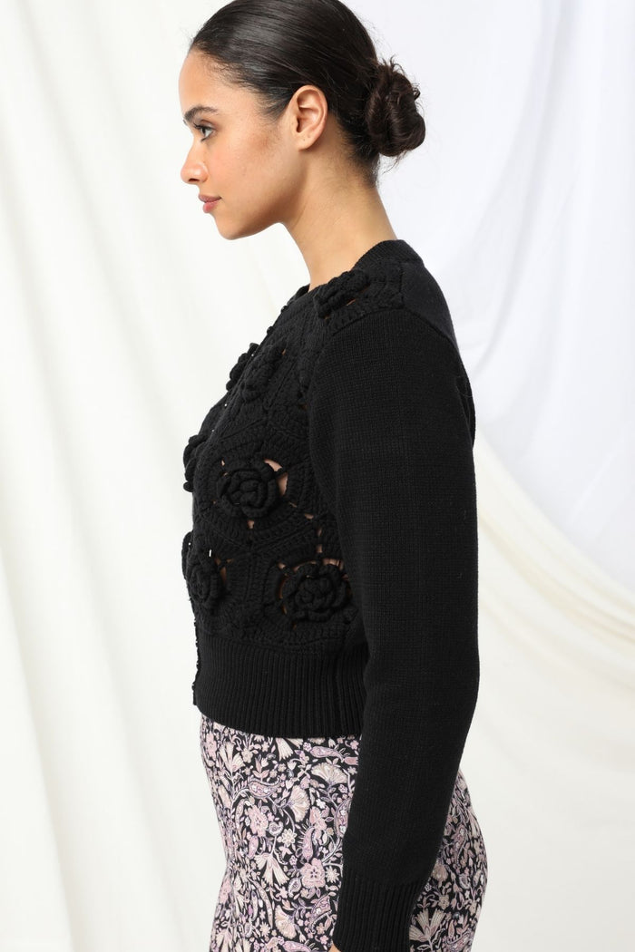 Womens Audrey Knitted Cardigan Black 605ka003