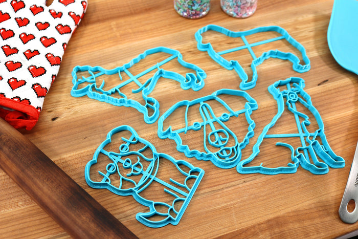 Australian Shepherd Cookie Cutters - Cute Aussie, Aussie Face, Australian Shepherd Stack, Sitting Aussie -  Aussie Gift