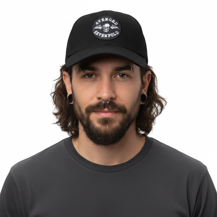 AVENGED SEVENFOLD - DEATHBAT CREST - Baseball Cap Black
