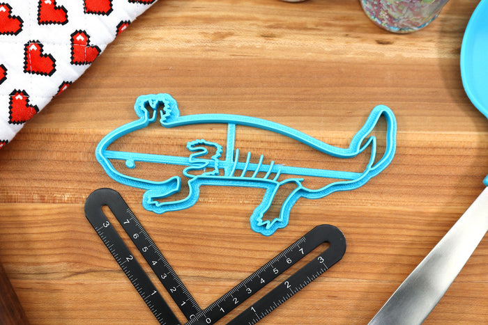 Axolotl Cookie Cutters Set 2 - Axolotl Body, Axolotl Face, Axolotl Happy, Axolotl Hug, Axolotl Outline- Axolotl Gift Idea
