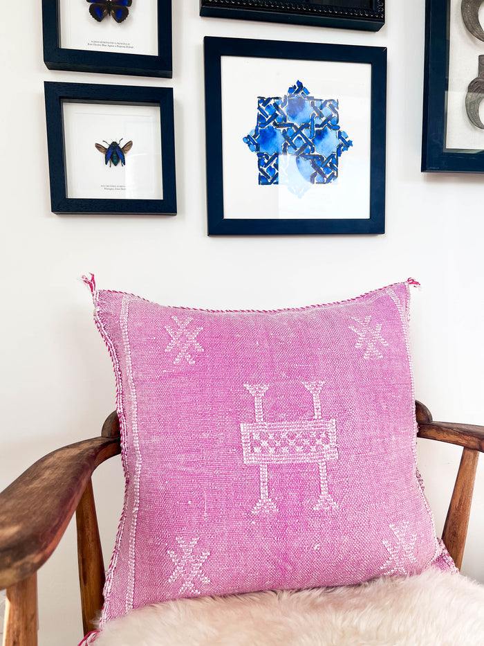 Azalea XIX Moroccan Sabra Cactus Silk Pillow