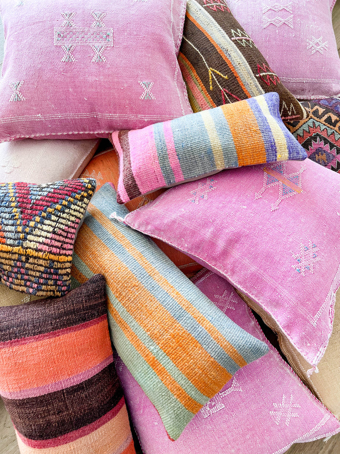 Azalea XVIII Moroccan Sabra Cactus Silk Pillow