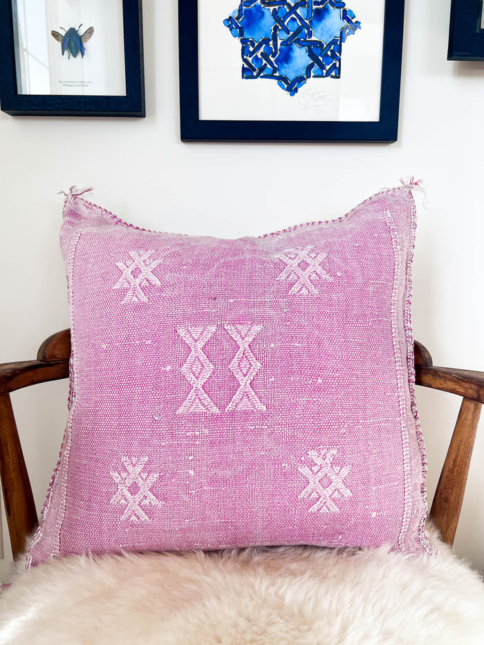 Azalea XX Moroccan Sabra Cactus Silk Pillow