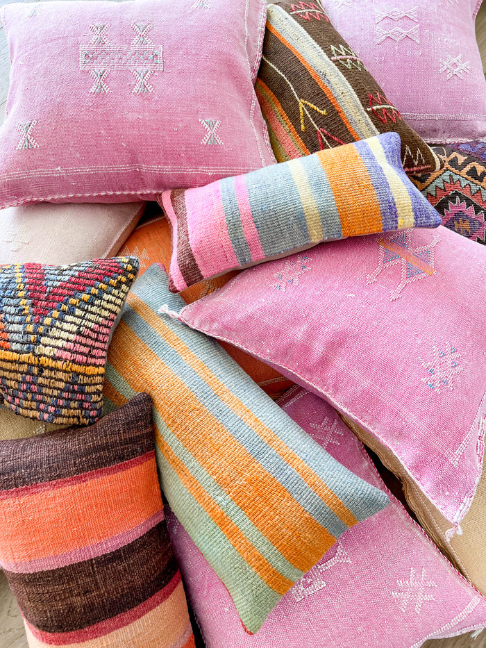 Azalea XX Moroccan Sabra Cactus Silk Pillow