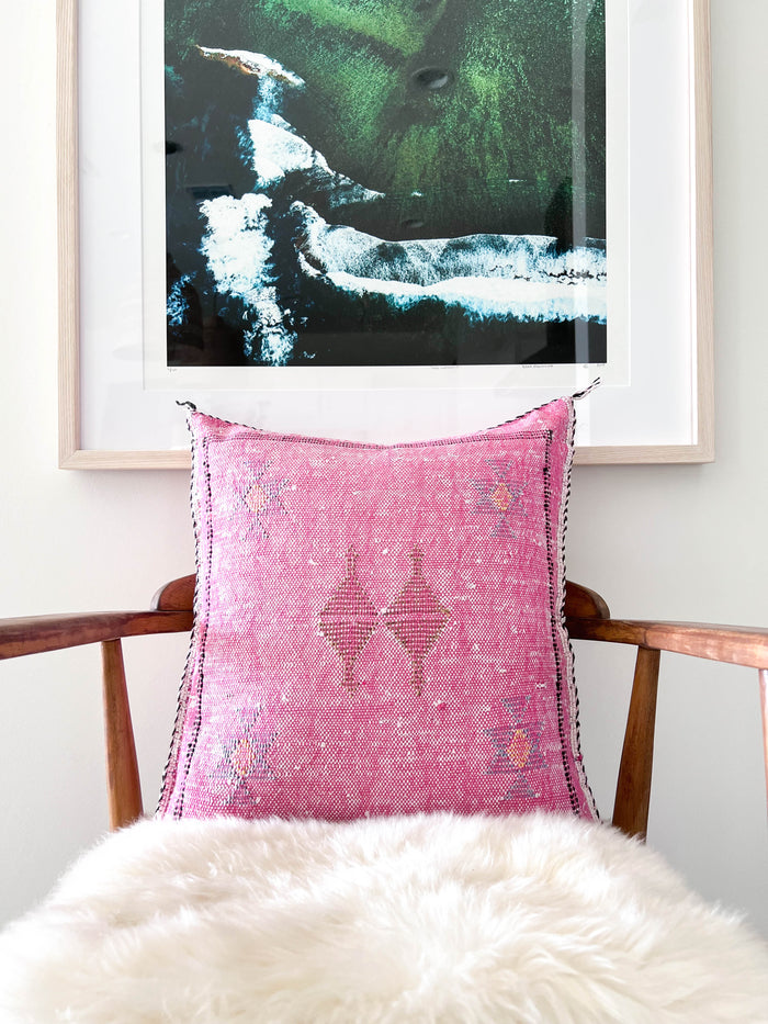 Azalea XXIV Moroccan Sabra Cactus Silk Pillow