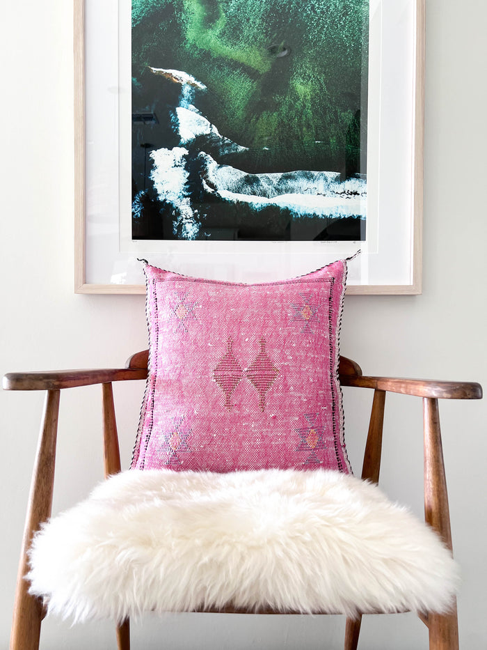 Azalea XXIV Moroccan Sabra Cactus Silk Pillow