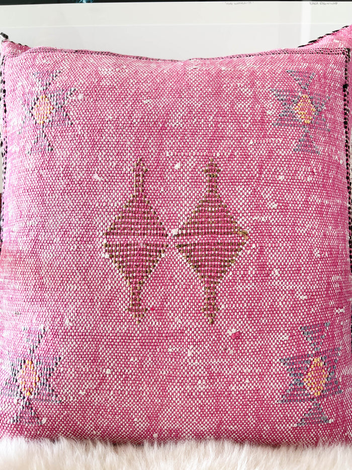 Azalea XXIV Moroccan Sabra Cactus Silk Pillow