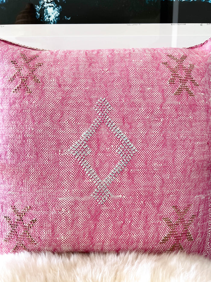Azalea XXIX Moroccan Sabra Cactus Silk Pillow
