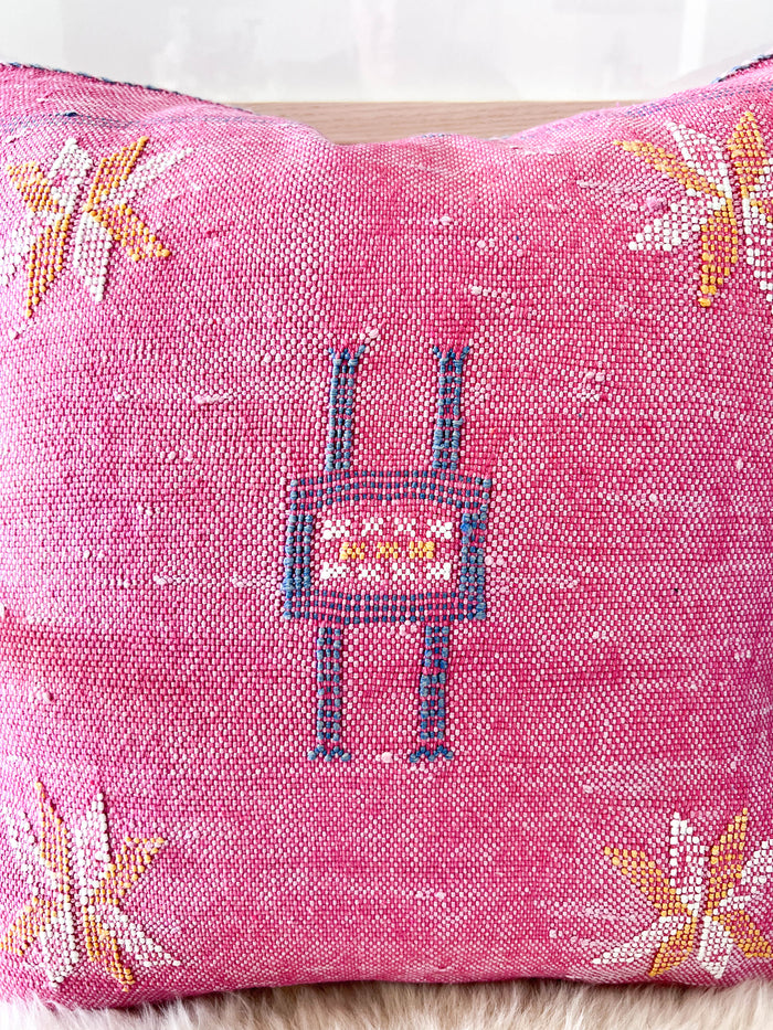 Azalea XXV Moroccan Sabra Cactus Silk Pillow
