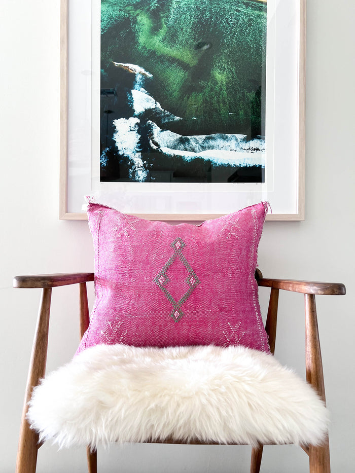 Azalea XXVII Moroccan Sabra Cactus Silk Pillow