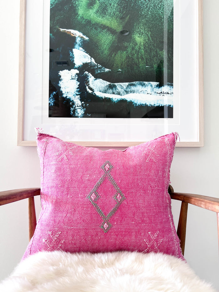 Azalea XXVII Moroccan Sabra Cactus Silk Pillow