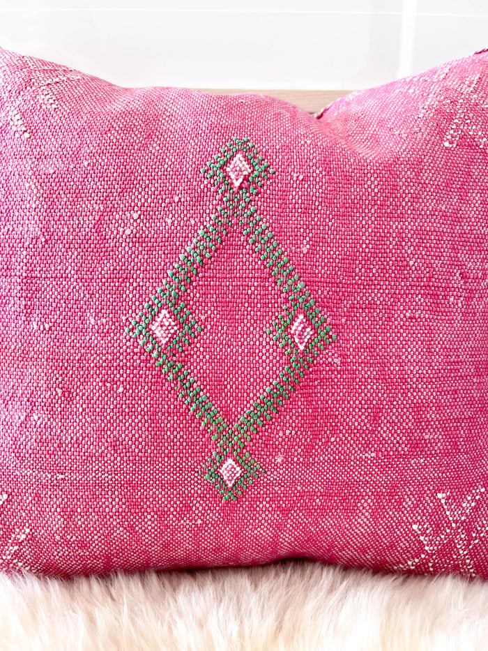 Azalea XXVII Moroccan Sabra Cactus Silk Pillow
