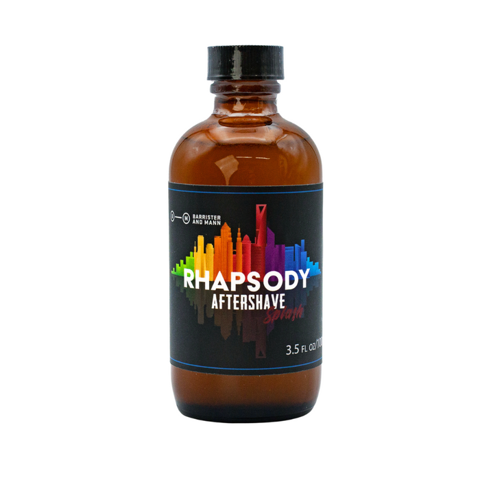 Barrister and Mann Rhapsody Aftershave Splash.