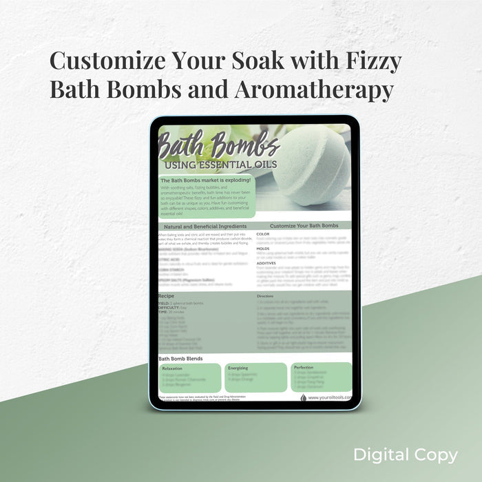Bath Bomb Recipe Sheet (Digital Download) at Your Oil Tools