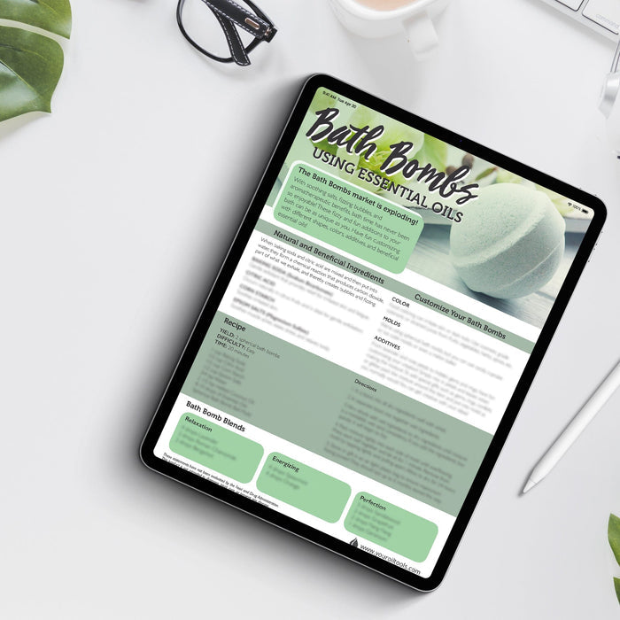 Bath Bomb Recipe Sheet (Digital Download) at Your Oil Tools