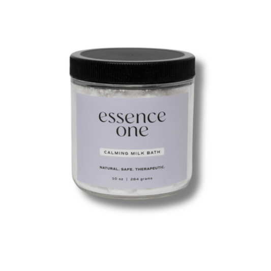 Jar of Bath Tea - Lavender/Chamomile Milk Bath | Essence One with calming milk bath blend for natural, safe, and therapeutic body care and skincare wellness.