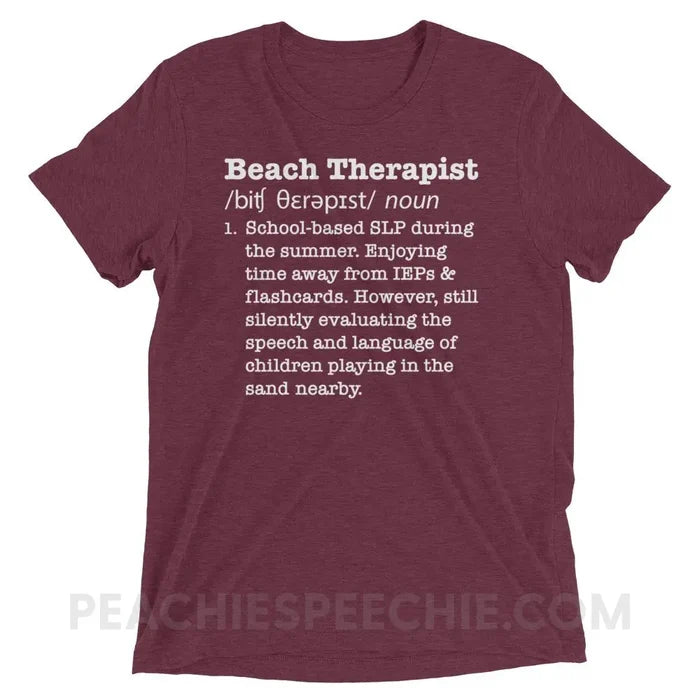 Maroon Triblend / XS