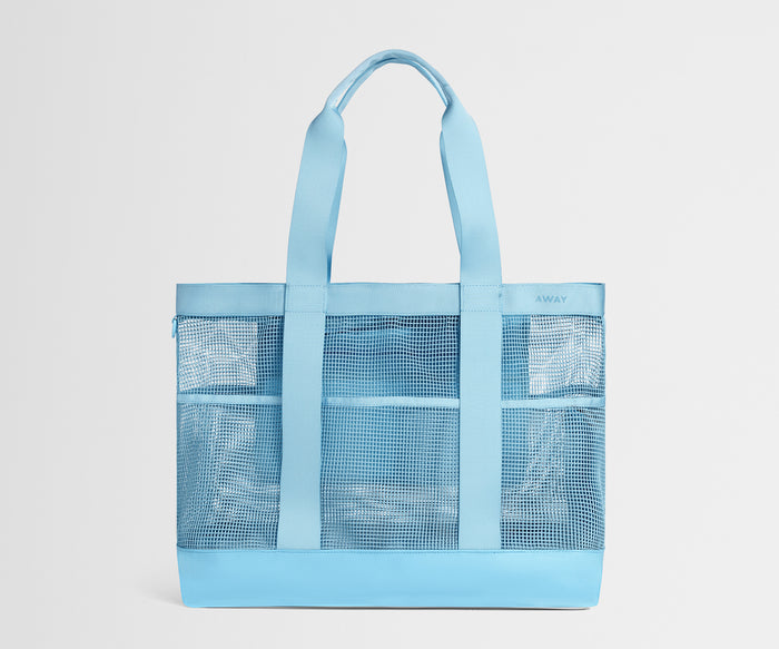 Beach Tote in Seaside Blue