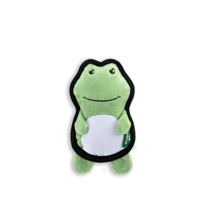 BECO green frog  dog toy