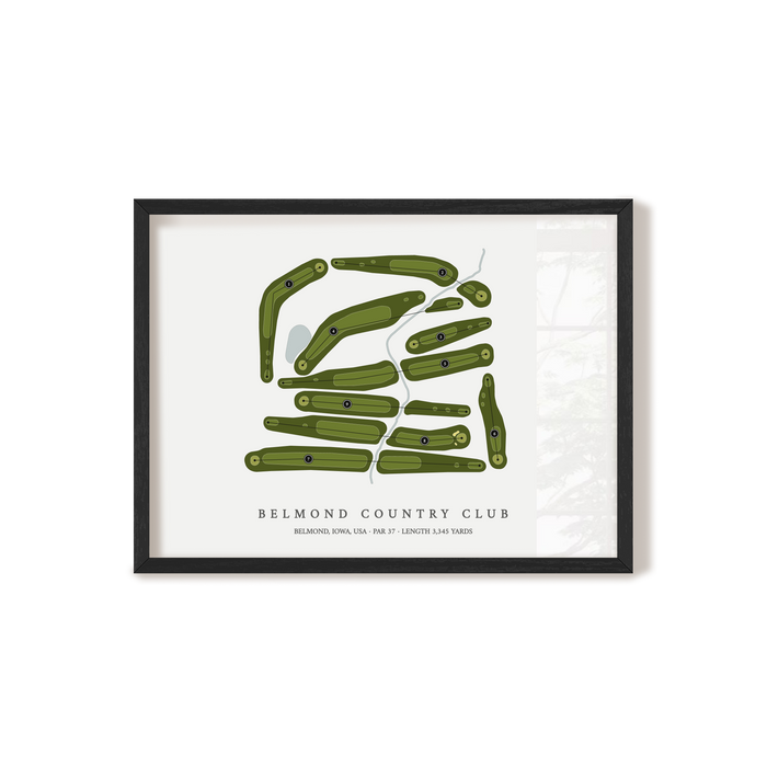 Belmond Country Club | Golf Course Map | Black+Frame