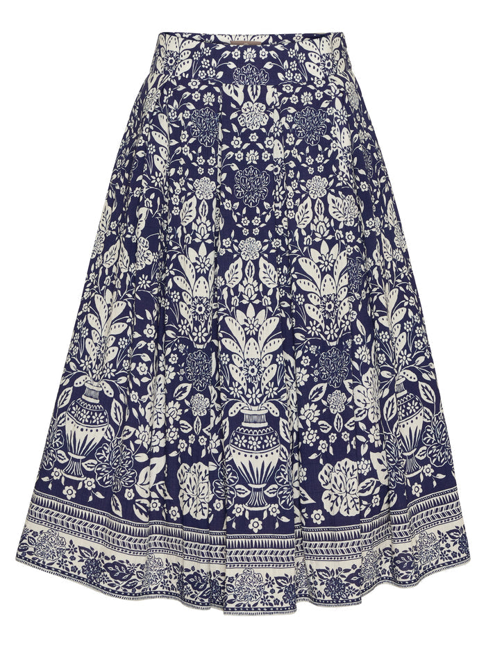 Berwin Traditional Skirt, Navy