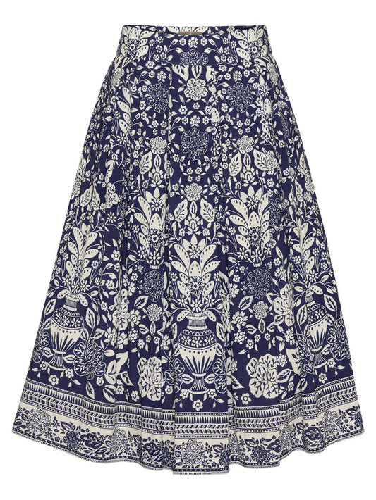 Berwin Traditional Skirt, Navy