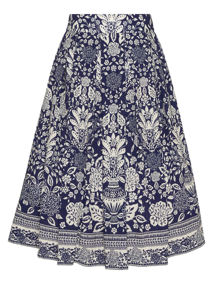 Berwin Traditional Skirt, Navy